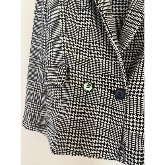 Forever 21 Women's Blazer Size Small Black And White With Pockets - Picture 3 of 7